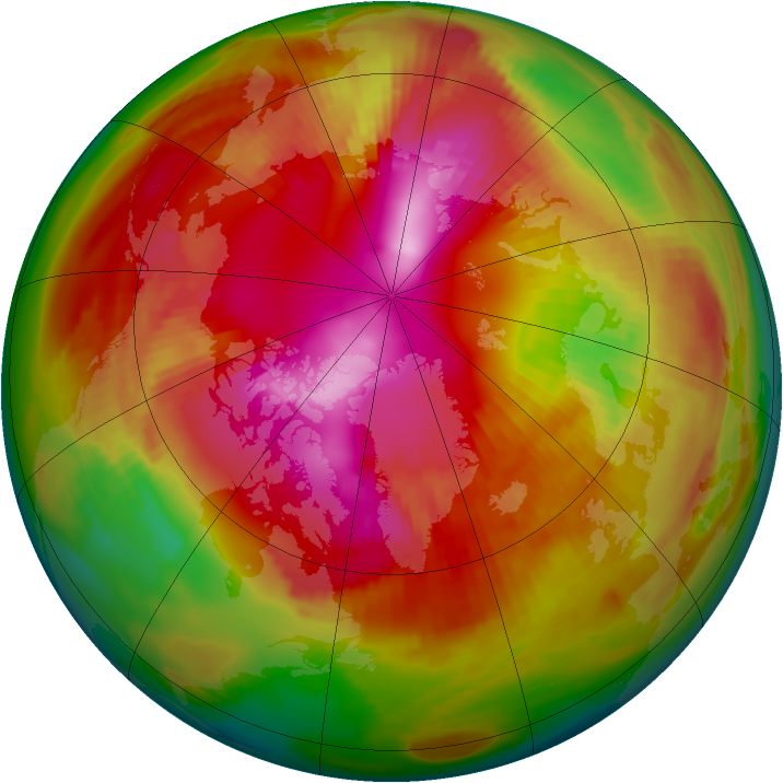 Arctic ozone map for 26 February 1979